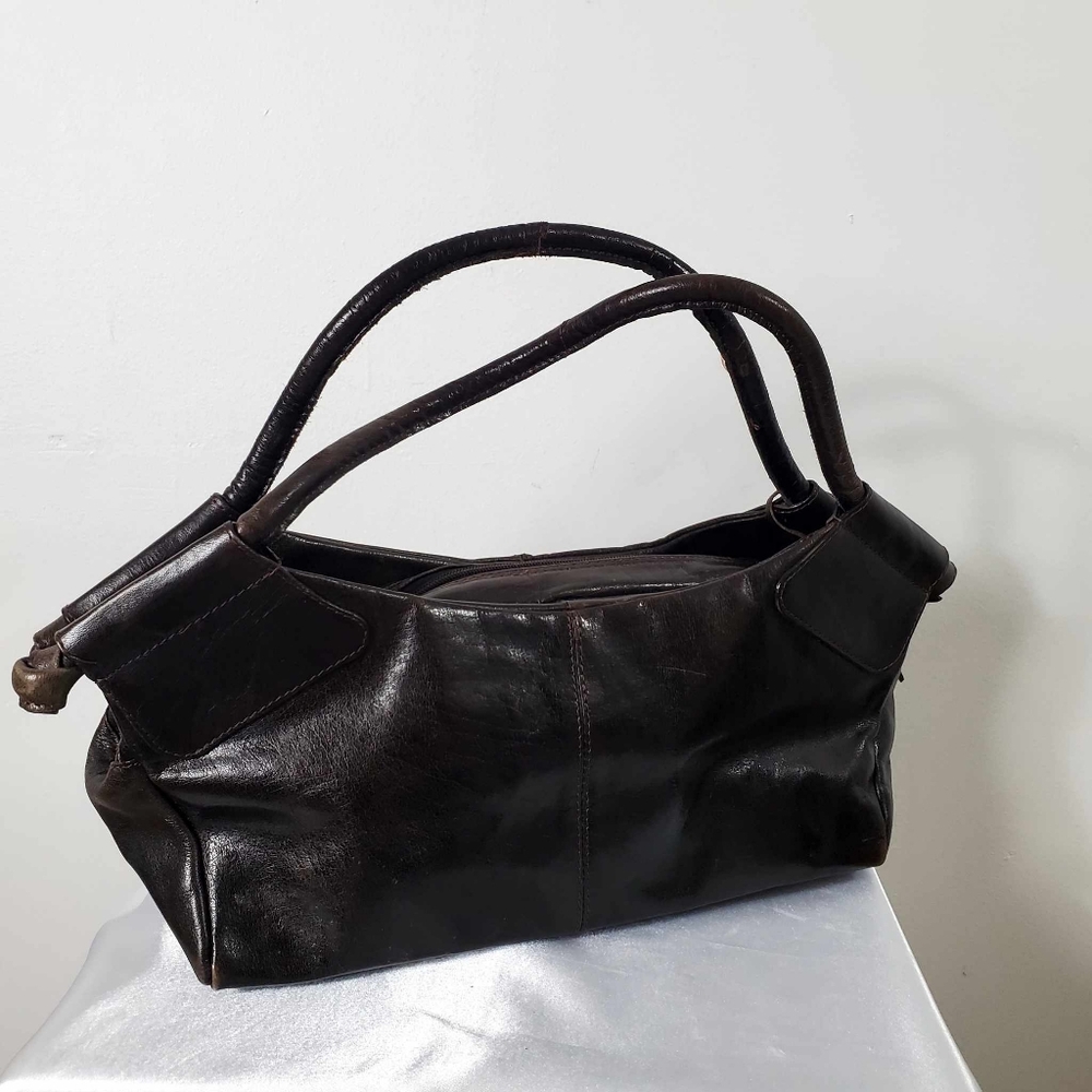 Vintage Y2K Aldo Leather mini Hobo Shoulder Bag Brown